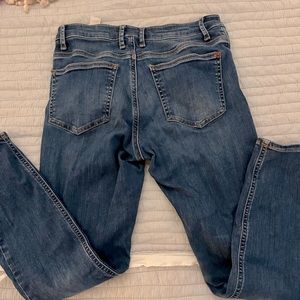 Spanx Stretch Cropped Straight Leg Jeans